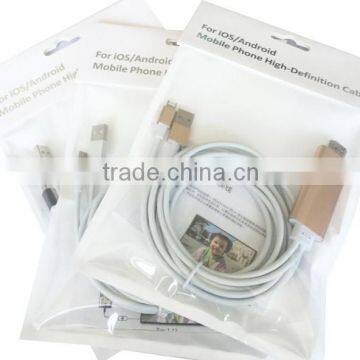Micro usb/USB MHL Cable HDTV Suit for iphone 2m any color available