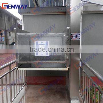 Latest Design Outdoor Vertical Handicap Wheelchair Platform Lift for Disabled