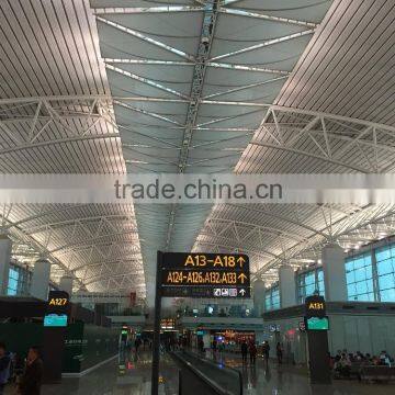 hyperbolic and decorative Grade A firepoof PTFE coated tensile fabric architecture Ceiling in Airport from china supplier