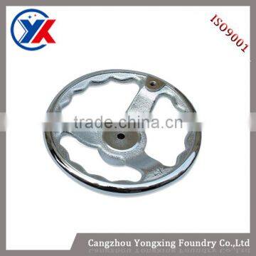 High quality Polished Casting Handwheels, iron casting hand wheels for machinery, casting metal auto parts