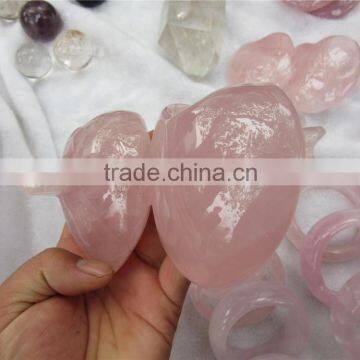 Rose Quartz Heart and Arrow Crystal Heart for Sale photo-5