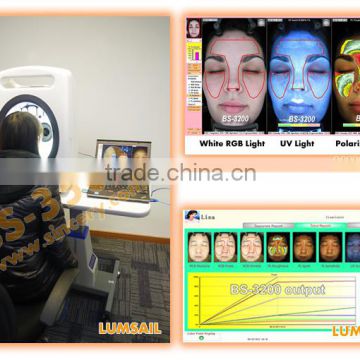 High definition and exact accuracy face skin analyzer