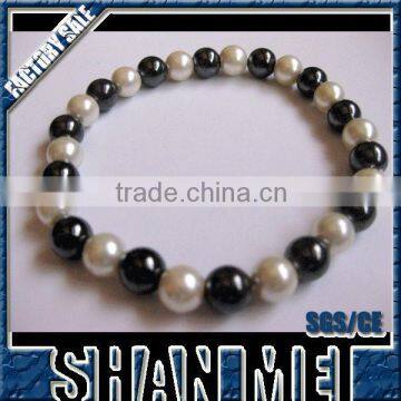 women casual clothes 2014 summer country fashion trend pearl hametite bracelet