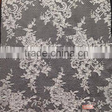 Cheap Jacquard Lace with Cording for Apparel Textiles & Accessories