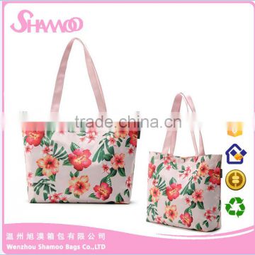 Promotional cotton cartoon printing WaterProof tote bag shopping bag