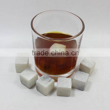 Amazon Top Selling Reusable Food Grade Granite Whisky Stones in Wooden Box