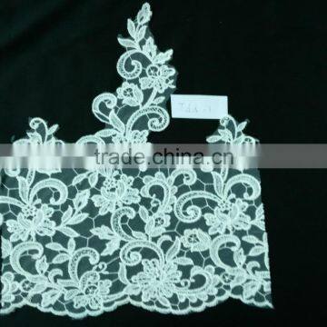 Hot products custom design white lace