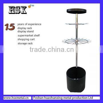 rotating metal 2 tiers scarf display rack HSX-594