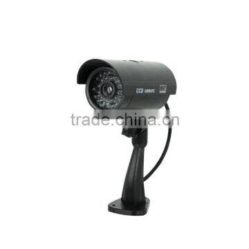 Security battery operated Wireless Fake Dummy Bullet cctv Camera Waterproof Outdoor For Home Security With Flash