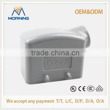 ME-H10B-SK-4B-PG16, Industrial Al-Alloy Die-Cast Material IP65 NBR Side Entry Hoods of Heavy Duty Connector