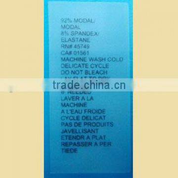 2013 fashion washed label for garment