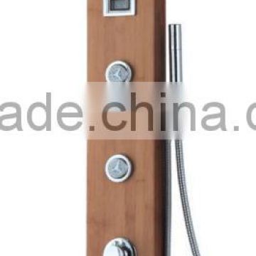 bathing bamboo body with painting processing shower panel LN-B105