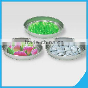 Round tin tray/small tin tray/metal material tin tray