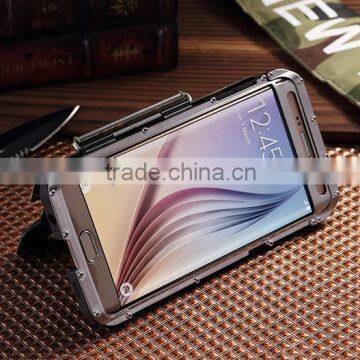 Original Armor King Iron Man Stainless Steel Aluminum Metal Case Cover for Samsung Galaxy S6 Edge case Armor King case