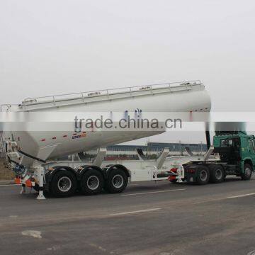 Hot Sale CIMC LINYU 55m3 Aluminum Alloy Lifting Bulk Cement Semi Trailer photo-2