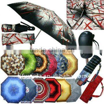 21inch 8k beautiful 3 folding automatic fashional umbrella