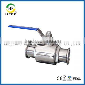 HF1A00360 DN60 Low Price 304 Quick Fitting Stainless Steel Sanitary Ball Valve