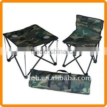 folding fishing chair and table with carry bag