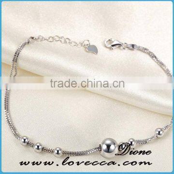 The newest designs women fashion 925 sterling silver chain and bangles jewelry