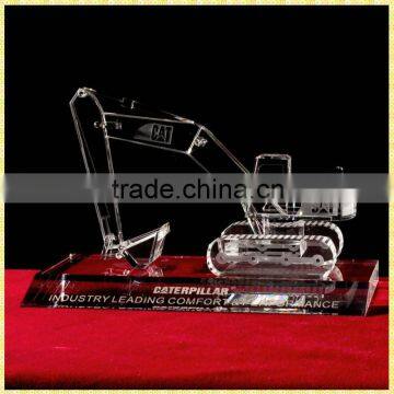 Handicraft Antique Crystal Navvy Model For Business Annual Souvenirs