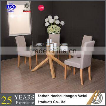 Plexiglass dining room round tempered glass diner table