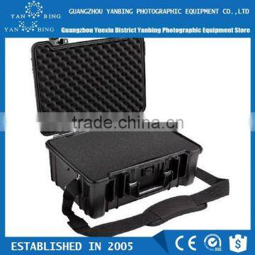 High impact ABS waterproof dustproof rushproof plastic equipment tool case with foam and wheels