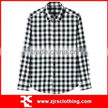 Mens Plaid Shirt Long Sleeve Shirt Heavy Cotton Flannel Shirt