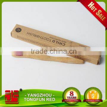 Natural eco-friendly charcoal bamboo toothbrush for home travel hotel