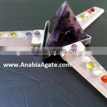 Seven Chakra Healing Energy Generator : Indian Agate Energy Generator Product : Chakra Healing Stones photo-4