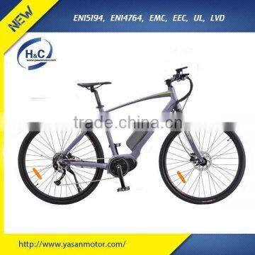 Lithium Battery Power Supply 2 wheels electric mountain bike with mid drive for sale