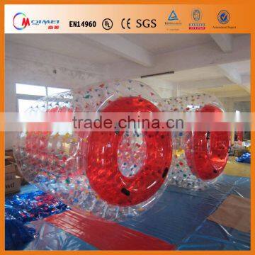 Crazy fun inflatable water roller ball inflatable clear rolling ball human roller ball