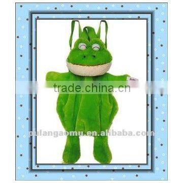 Kids Frog Backpack Plush Bag