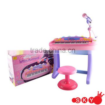 Musical toys electric piano keyboard toy piano with microphone with ICTI WCA FCCA Factory audit