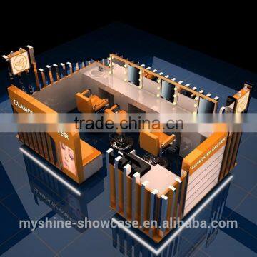 High end used retail mall eyebrow threading kiosk