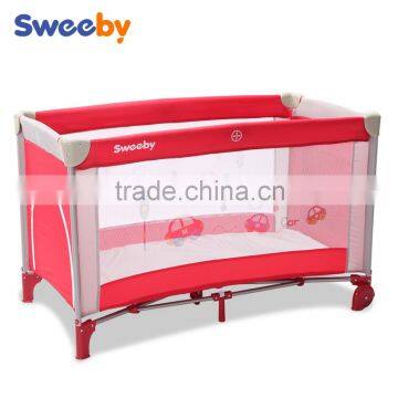 Classical Foldable Baby Playpen, Travel crib with Lovely Cartoon Pattern