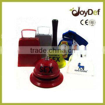 hot sale handbell iron cowbell with pile coating custom logo printing cow bells