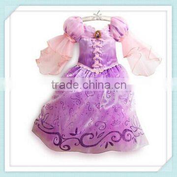 Wholesale high quality children purple sofia princess dress factory for girls' dress new style children fancy dress