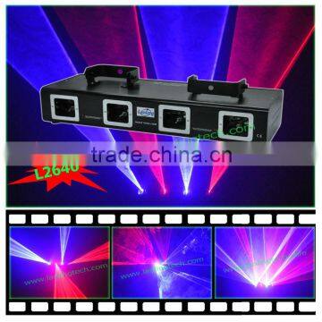 Lanling 4 Head Red and Blue DMX laser light show dj equipment