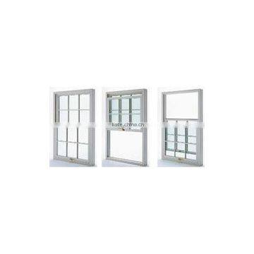 aluminium double hung windows with different surface treatment