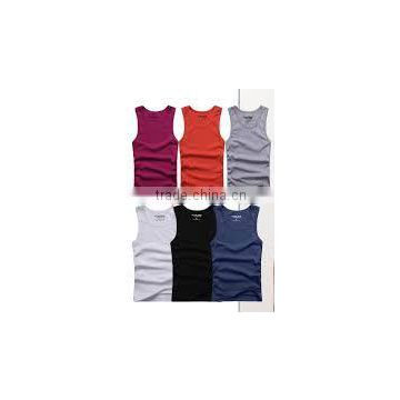 Custom Men's Solid Color Plain Dyed Cotton Tank Tops