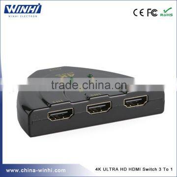 Quick reply 2160P 3 to 1 video switch