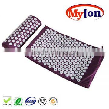 High Quailty Acupressure Mat and Pillow Set Combo Relieve Back Pain