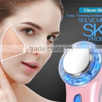 Ultrasonic electric ion facial beauty massager