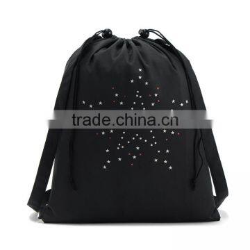 360D Nylon Customized Logo Promotional Drawstring Backpack