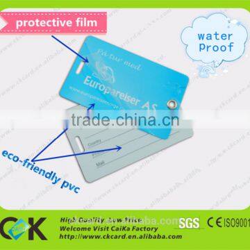 wholesale custom pvc luggage tag