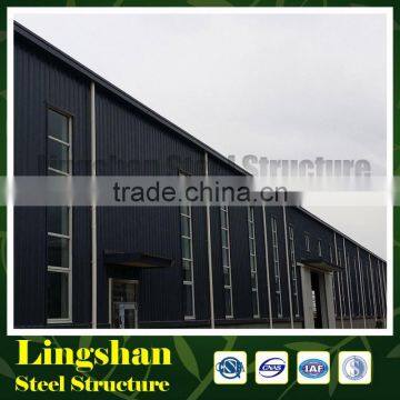 low cost factory prefabricated steel frame workshop