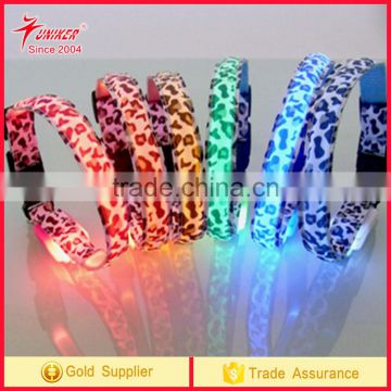 2017 Hot pure color LED Dog safety Collar Top Quality Pet Product