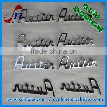 Car used aluminum metal words