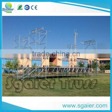 Heavy duty aluminum mobile portable scaffolding beam truss