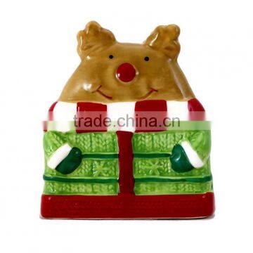 Personalized Handmade Color Glazed Decorative Christmas Holiday Napkin Holder